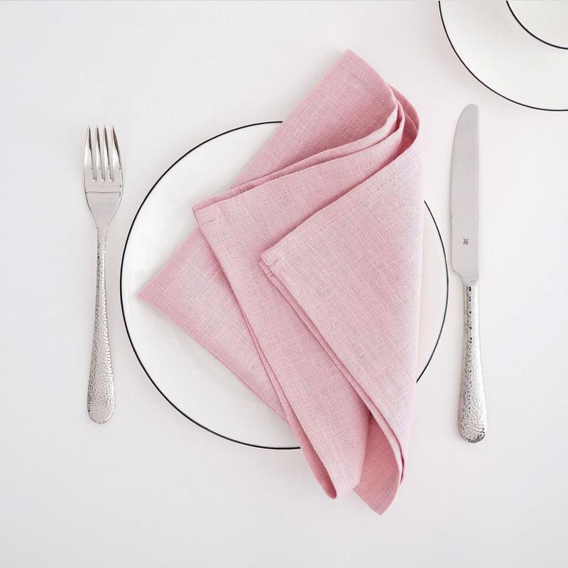 1 Pcs Linen Napkins 100% Flax Stonewashed Pure Linen 15.75 x 15.75 Inch Handcrafted Cloth Napkins Machine Washable