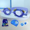 Kinder Anti-Beschlag Schwimmbrillen und Badekappe Set Für Kinder Pool Sicherheit Und Wasserdichtes Design