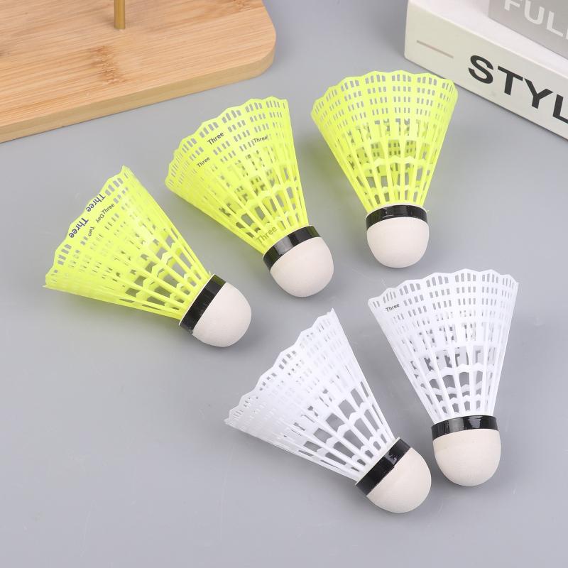 6Pcs/Paper Tube Nylon Plastic Badminton Shuttlecock For Practice Portable Shuttlecocks Sport Training Kids Entertainment