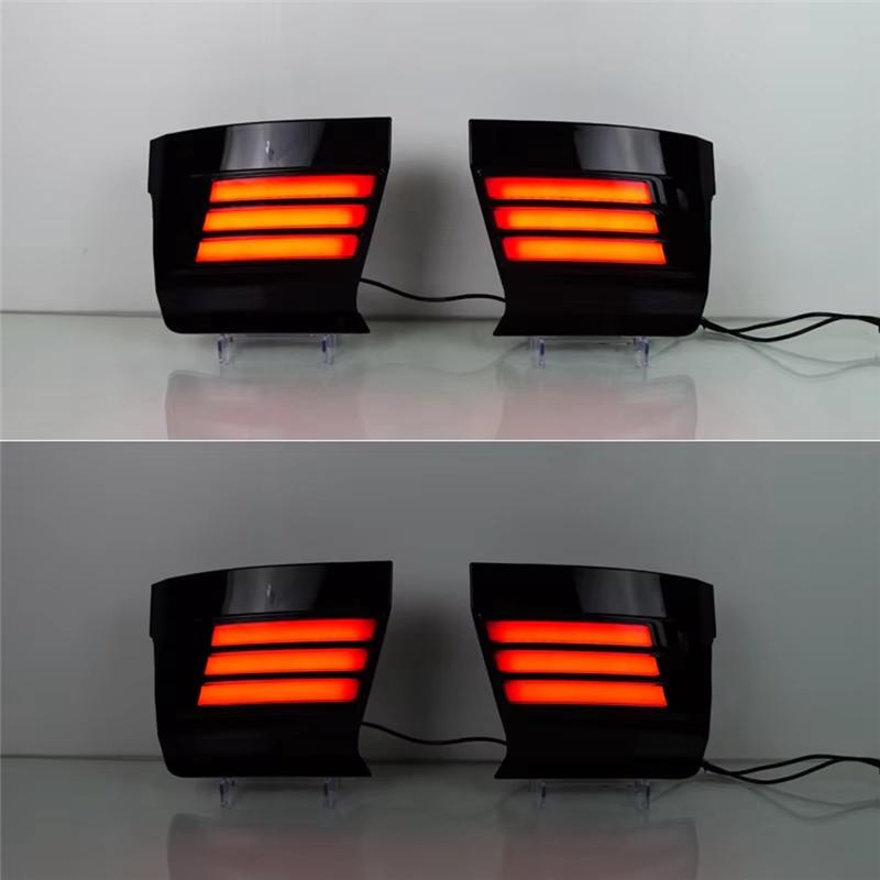 LED Rear Bumper Light For Toyota Land Cruiser 250 Prado LC250 2024 2025 Car Accessories Black