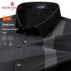 MONTAGUT Men's Winter Wool Blend Thickened Casual Shirt