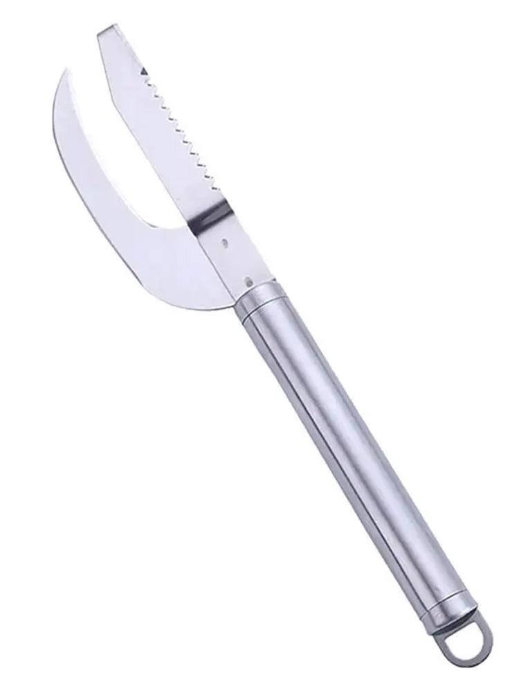 

2-in-1 Fish Scale Remover & Scraper Tool – Fast Fish Skin Brush, Kitchen & Fishing Cleaning Accessory with Knife