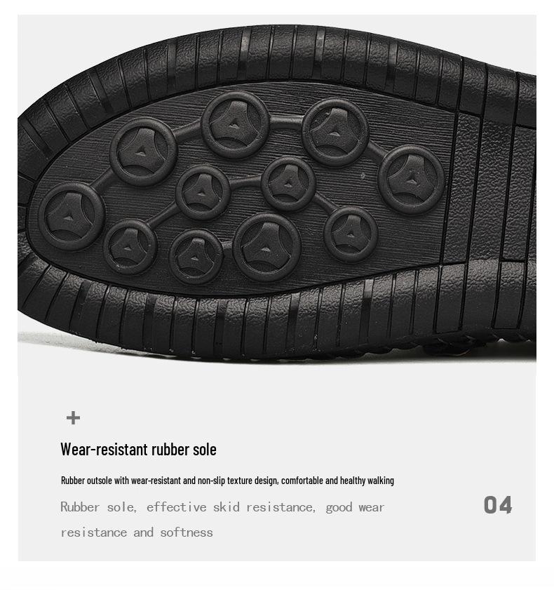 Heren Handgestikt Leer Instappers Casual Schoenen met Neus voor Lente en Herfst