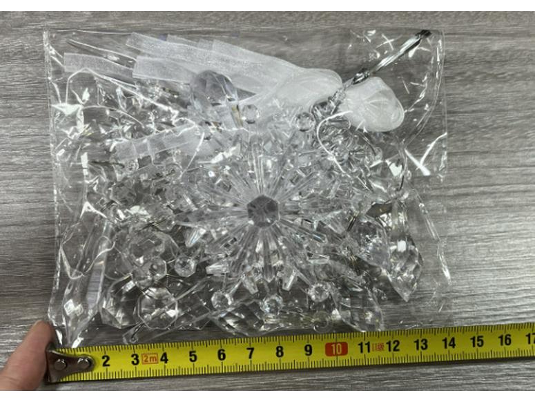 Transparente Acryl Schneeflocken Eiszapfen Weihnachtsdekorationen