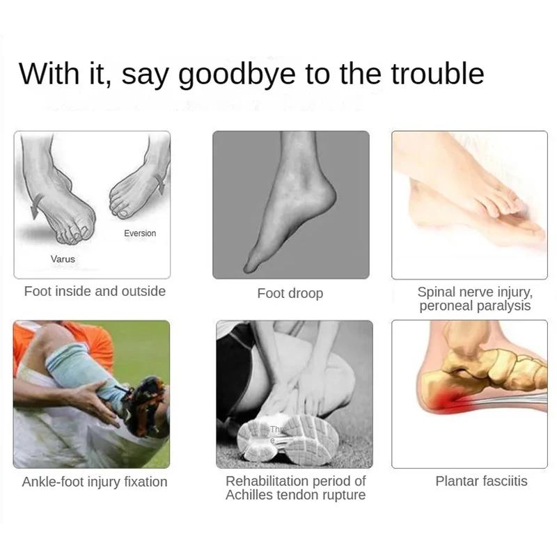 Drop Foot Orthosis Adjustable Left Right Ankle Sprain Orthosis Stabilizer Foot Protector for Hemiplegia Corrector Rehabilitation