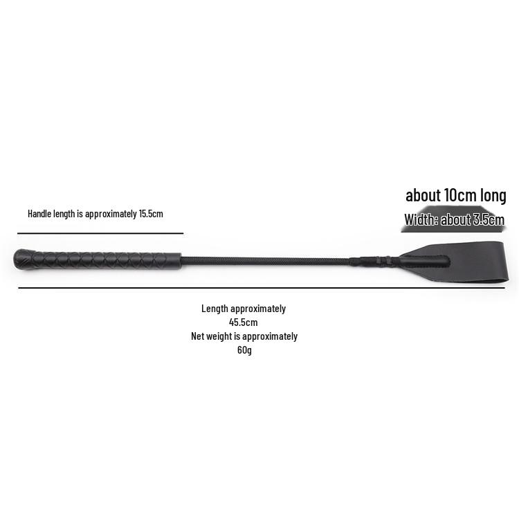 Adult Cowhide and Plastic Short Riding Crop for Men - Alternative Prop Paddle