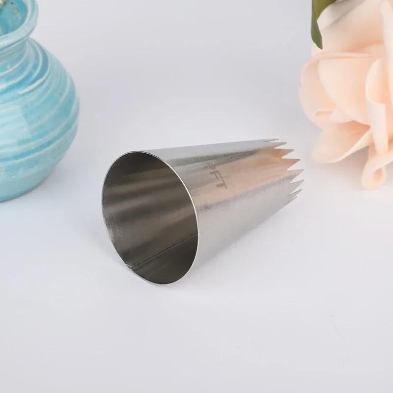 1 Stück Große Spritztüllen Russische Tüllen Spritztüllen für Gebäck Kekse Kuchen Dekoration Werkzeuge Spitzen Sahne Fondant Spritztüllen #9FT