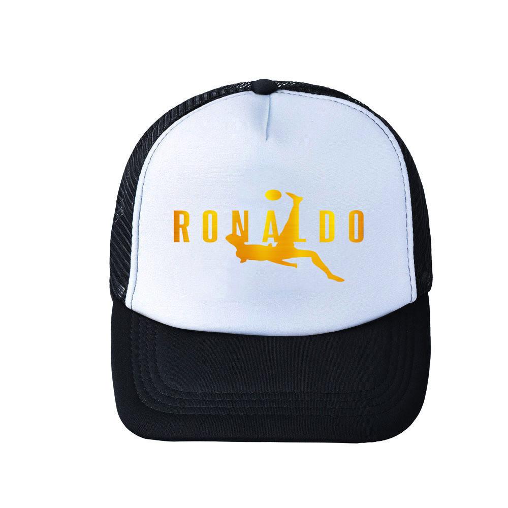 

Mesh Cr7 Print Baseball Cap With Wide Brim Outdoor Sports Sun Hat Protection White D