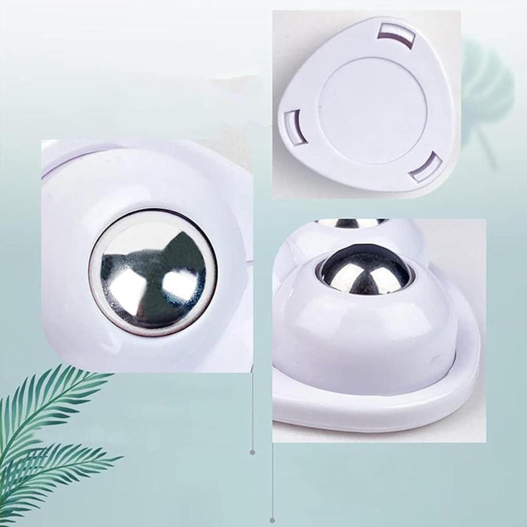 4PCS Non Punching Adhesive Furniture Ball Universal Pulley Household Mobile Base Accessories Trash Can Bottom Small Wheel