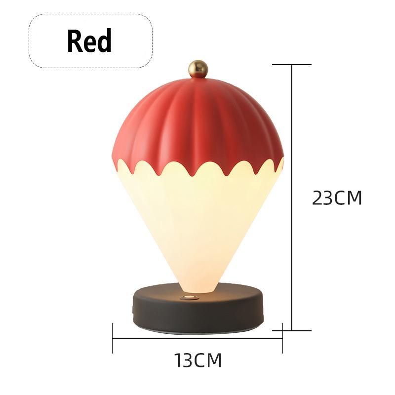 Creative Antique Hot Air Balloon Table Lamp USB Charging Wireless Night Light for Girls Bedroom Bedside Decoration Table Lamp