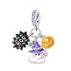 2026 Halloween Ciondolo Zucca Caramella Ciondolo Perline Gioielli Bracciale Accessori Argento 925