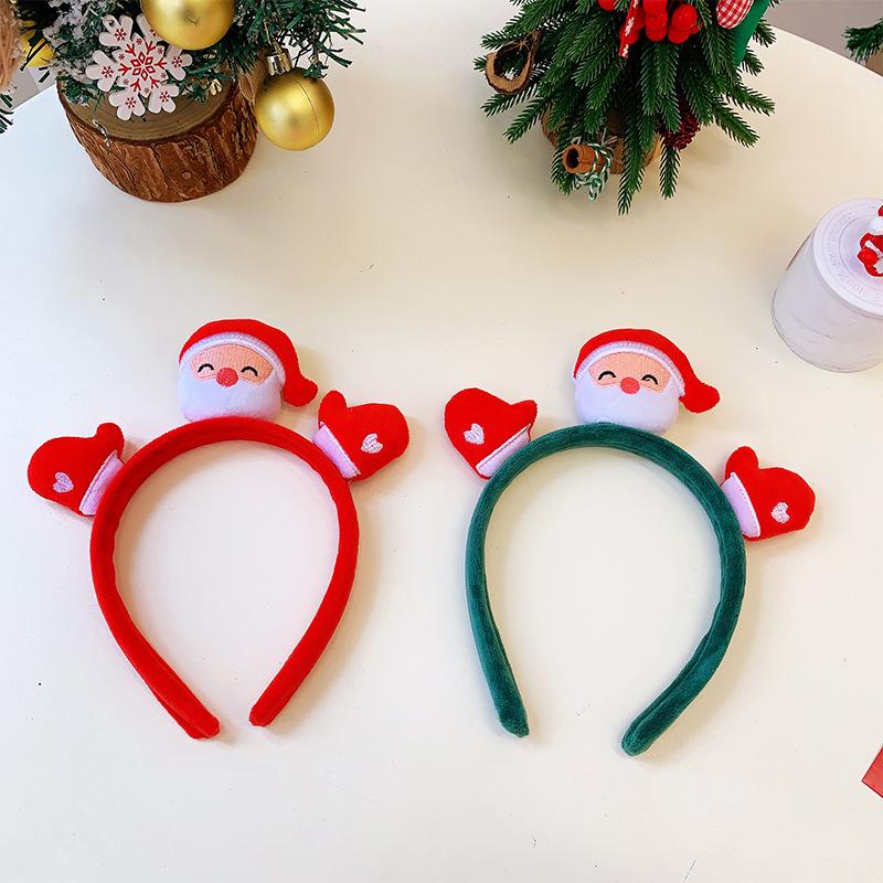 Women's Cute Santa Plush Headband - Red Christmas Hair Accessory