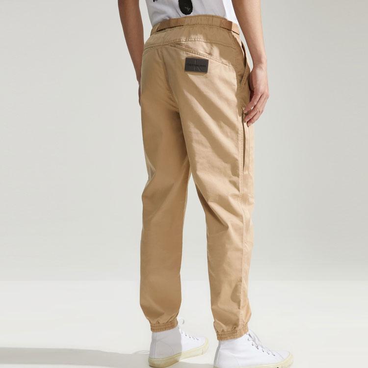 Calvin Klein Fashionable Versatile Tapered Cargo Casual Pants Men Pants Khaki J324999-PF2