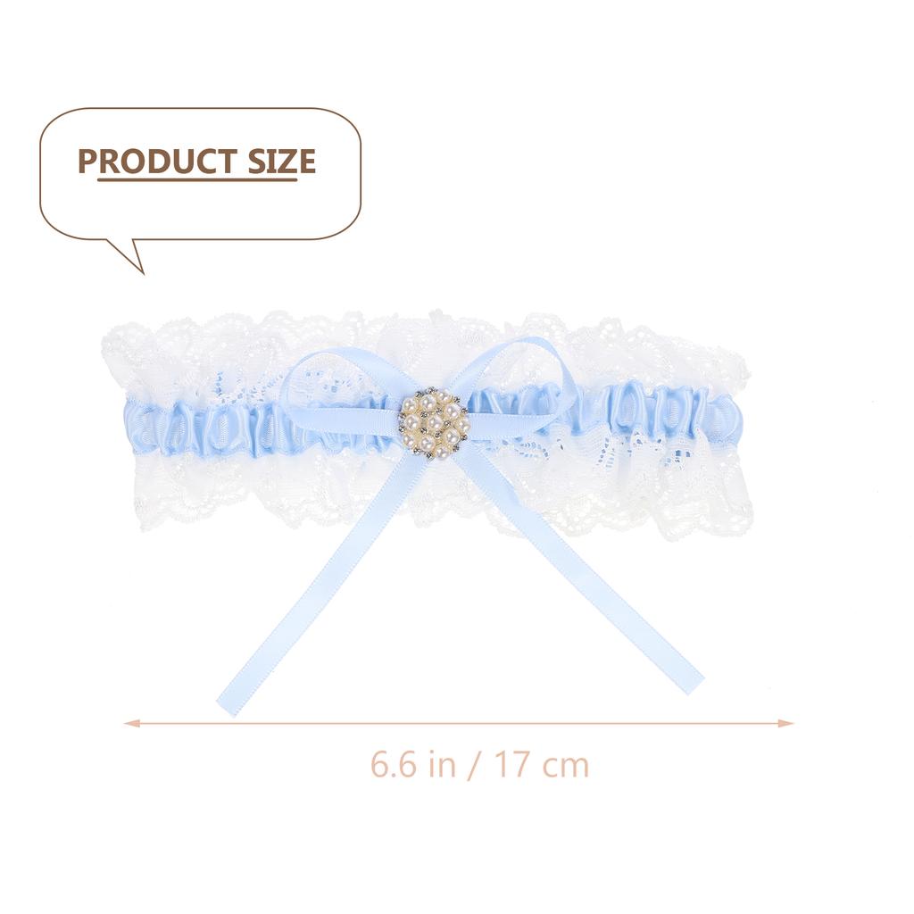Belt Bowknot Garters Bride Lace European and American for Wedding Leg Bridesmaid