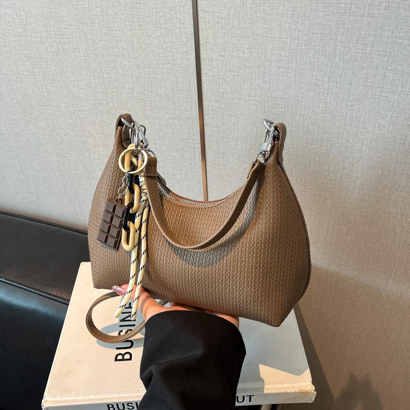 Premium bag women's new fashion versatile shoulder underarm bag Maillard crossbody dumpling bag