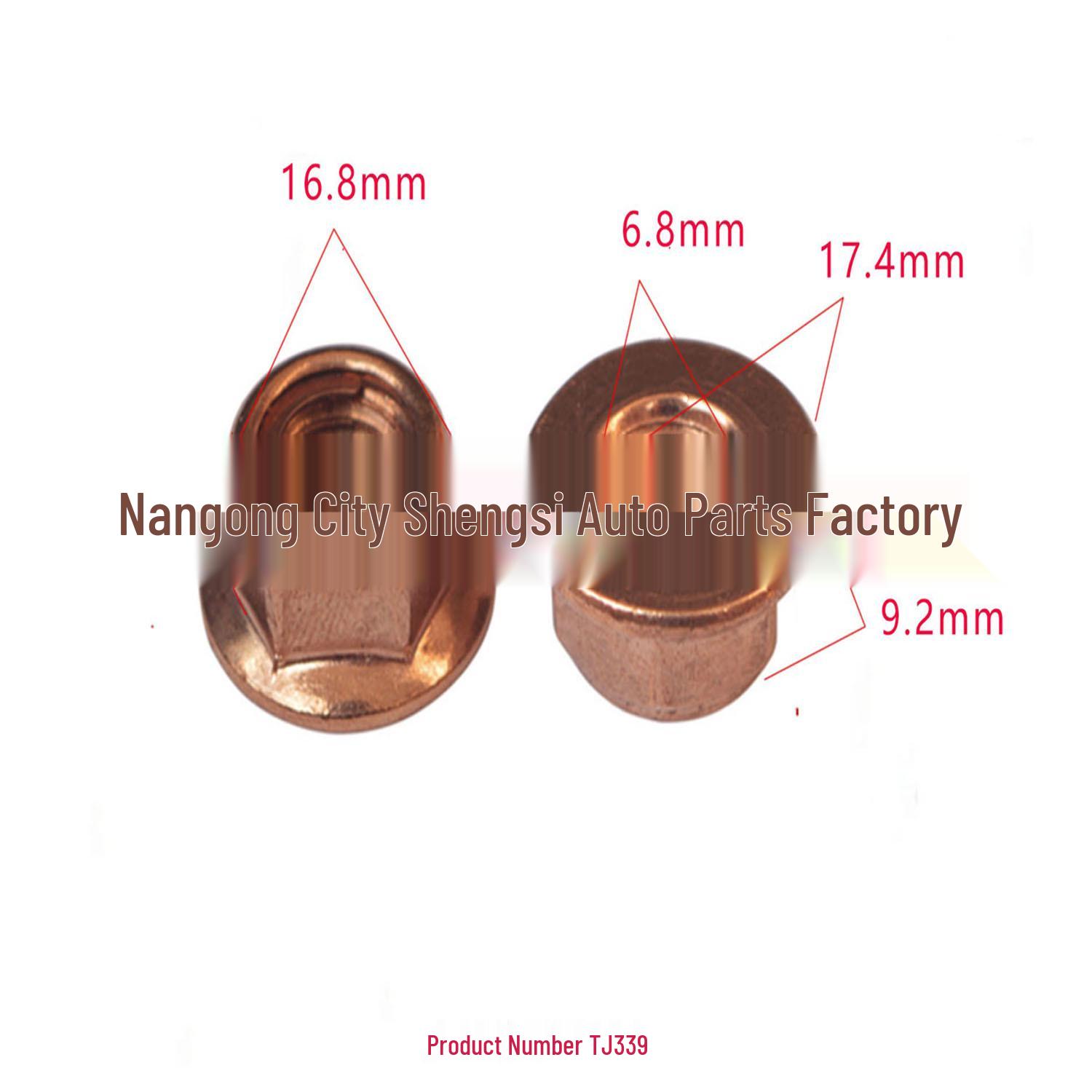 

M8 Flange Hex Nut Clip - Anti-Loosening Locking Nut Accessory for Car Body Mechanic Fixing 10000 units