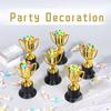 24 Pcs Mini Gold Award Trophy Cup for Kids and Adults, 4 Inch Plastic Trophies for Sports, Party Favors, Tournaments, Competitio