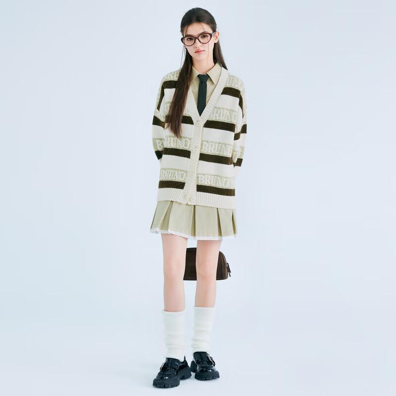 LEDING Women's Pleated Shirt Dress