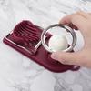Stainless Steel Egg Slicing Tool Petal Shape Egg Cutter 2 Slicing Styles Manual Divider Separator