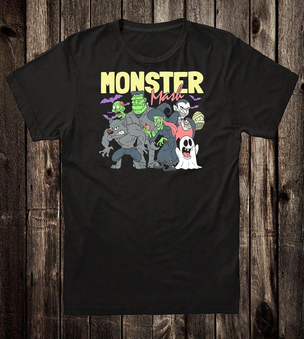

Retro Halloween Horror Tee T Shirt Camp 80 s 90 s style Monster Mash XL