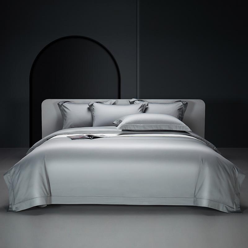2025 High-End Long-Staple Cotton 160 Bed Sheet 4-Piece Set - Pure Cotton Duvet Cover & Fitted Sheet