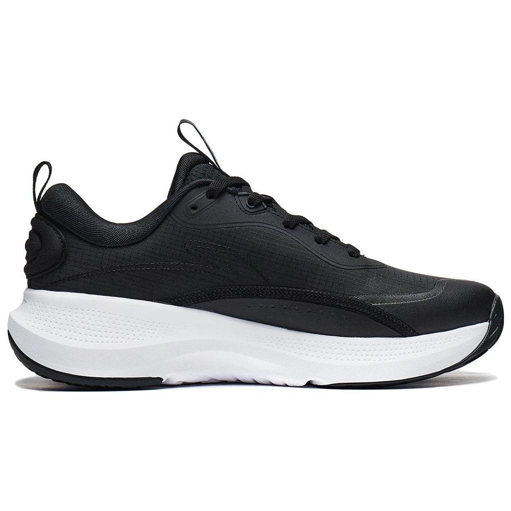 Li Ning SOFT ELEMENT Trendy Cushioning Breathable Low top Casual Shoes Men's Black AGLT179-1