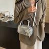 Solid Color Summer Versatile   Fashionable Design Sense Niche Crossbody Bag for Women's Handheld Small Square Bag