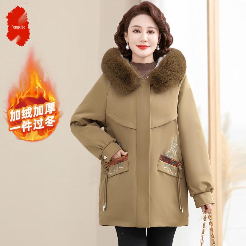 

Middle-Aged Women s Thickened Padded Winter Coat 3XL