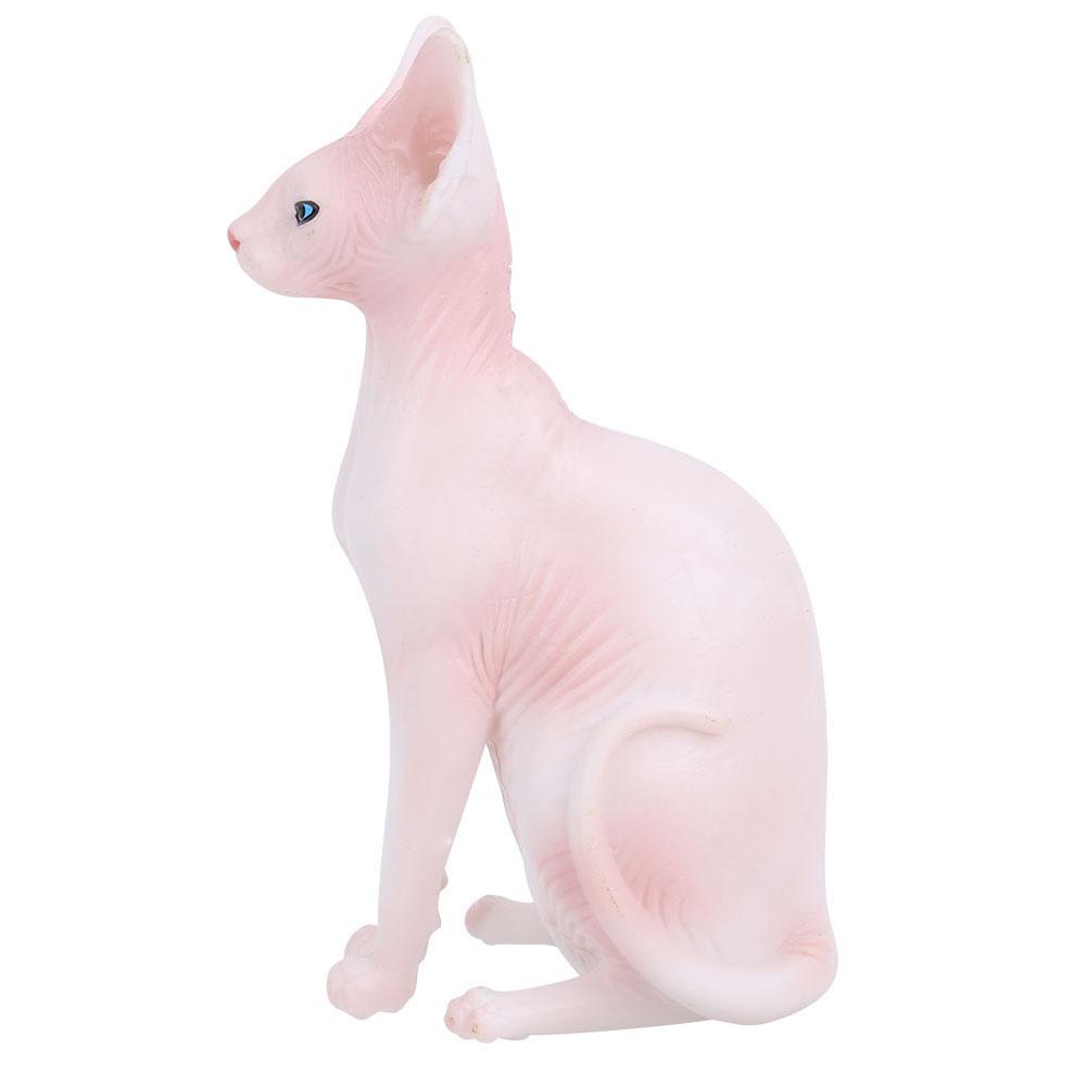 Simulation Hairless Cat Model Home Ornaments Desktop Decoration Kid Children ToyPL127?1562