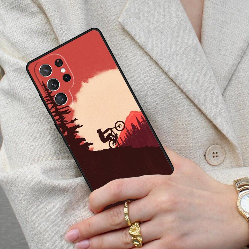 Ride Mountain Bike Bicycle Cell Phone Case for Samsung Galaxy S26 Ultra S25 S24 S23 S22 S21 S20 Note10 Cover