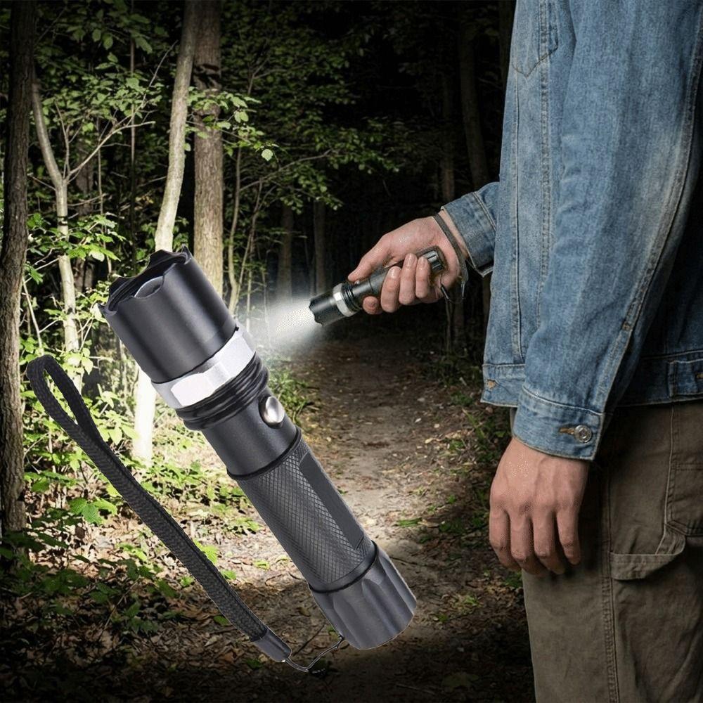 Mini Ultra Bright LED Flashlight Long Range Mini Flashlight Portable Zoom Led Flashlights  Camping