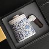High-end National Style Tangled Lotus Tea Office Cup Tea Separation Business Tea Set Creative Portable Gift