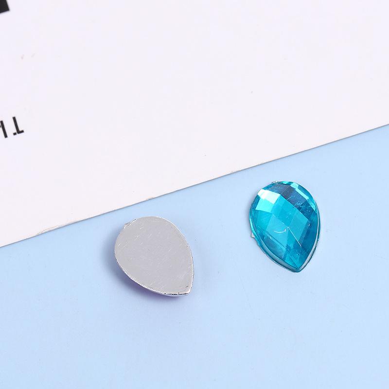 Eco-friendly Teardrop Rhinestones with Silver Backing