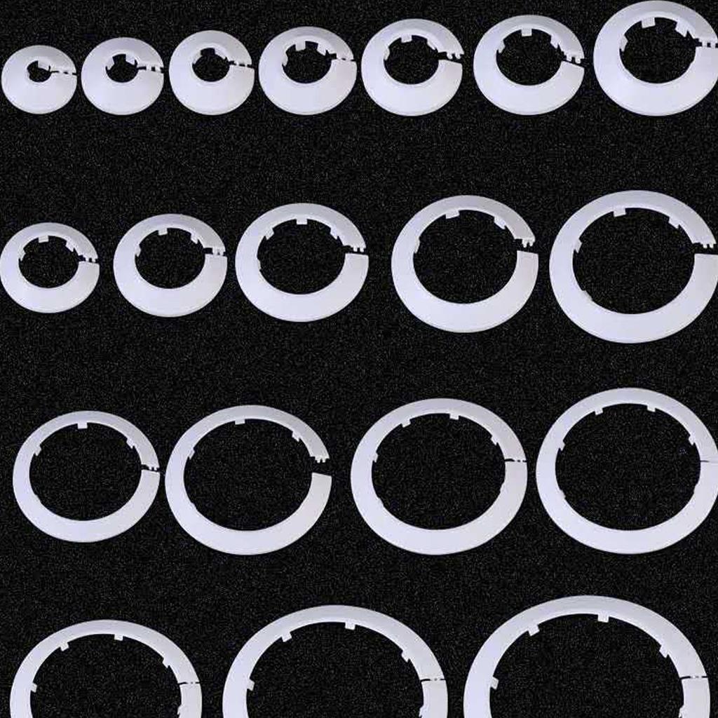 10pcs Heater Pipe Coverings Plastic Radiator Pipe Covers Simple Installs for Aesthetic Enhancement & Easy Installation