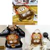 Raccoon Plush Backpack With Nylon Material Soft Serve For Daily Commute And Casual Use