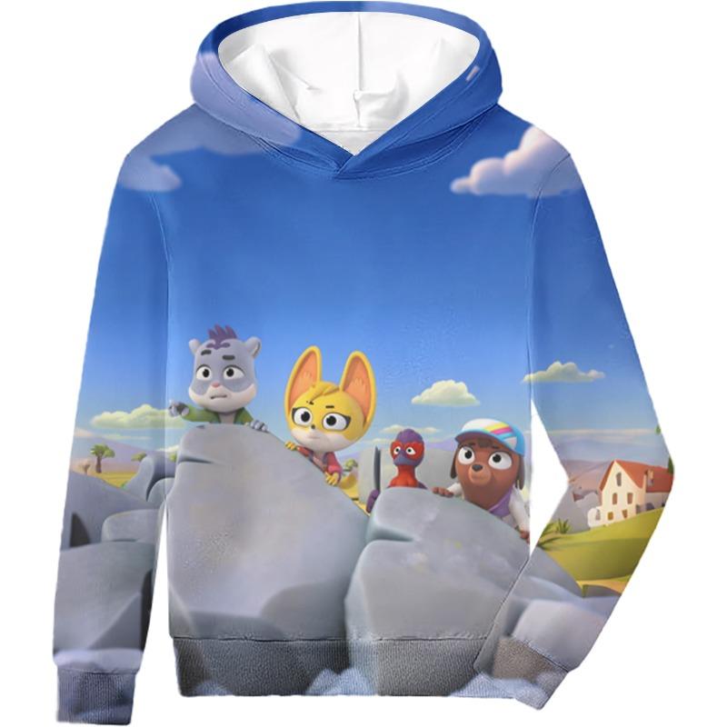 

The Creature Cases High Quality 3D Printed Kids Hoody Kawaii Cartoon Print Hoodie Moletom for Autumn/Winter Childrens Clothing 3D animated printing 110