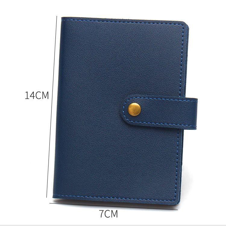 Holiday Travel Accessories Fashion Copper Button Passport Holder Luggage Tag Extra Thick Leather Passport Cover Luggage Tags