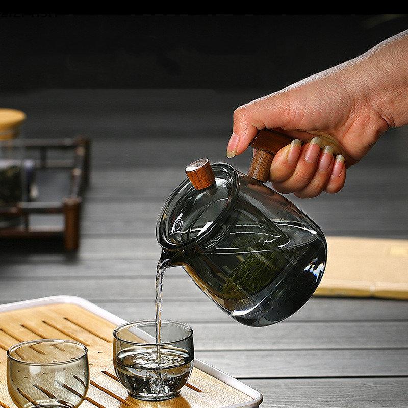High Temperature Resistance Glass Teapot Teacup Teakettle Tea Cooker Kungfu Tea Set Scented Tea Pot Heatable Kettle Teaware Sets