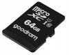 MicroSDXC-Speicherkarte GOODRAM 64GB M1AA-0640R12 cl 10 UHS-I + Adapter