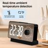 New LED Digital Alarm Clock Timer Function Temperature Electric Alarm Clocks USB Rechargeable Desktop Mirror Clock Bedroom