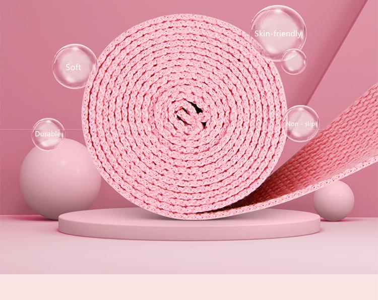 Yoga Stretch Strap with Loops for Physical Therapy Gymnastics and Home Fitness Training Sweat-Resistant Durable Elastic