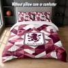 Aston Villa Football Design Bed Bedding Set 1 Duvet Cover + 2 Pillowcases Soft Breathable Household Bed Linens
