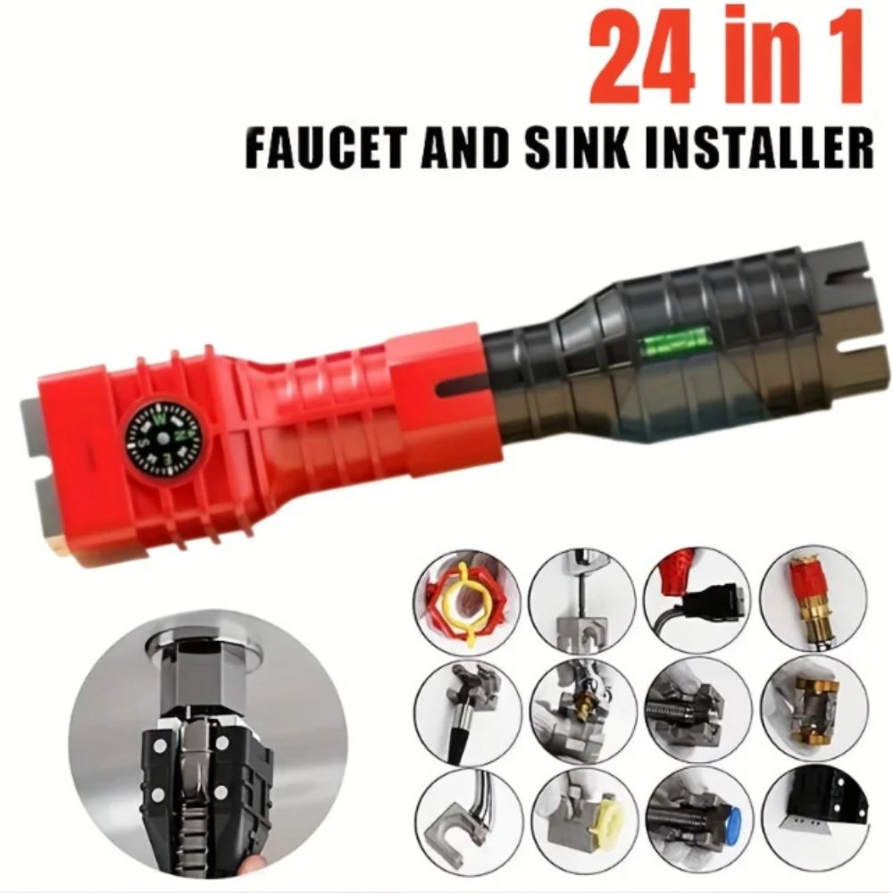 Anti-Slip Handle Bathroom Sink Wrench Set Plumbing Maintenance Hardware  Bathroom