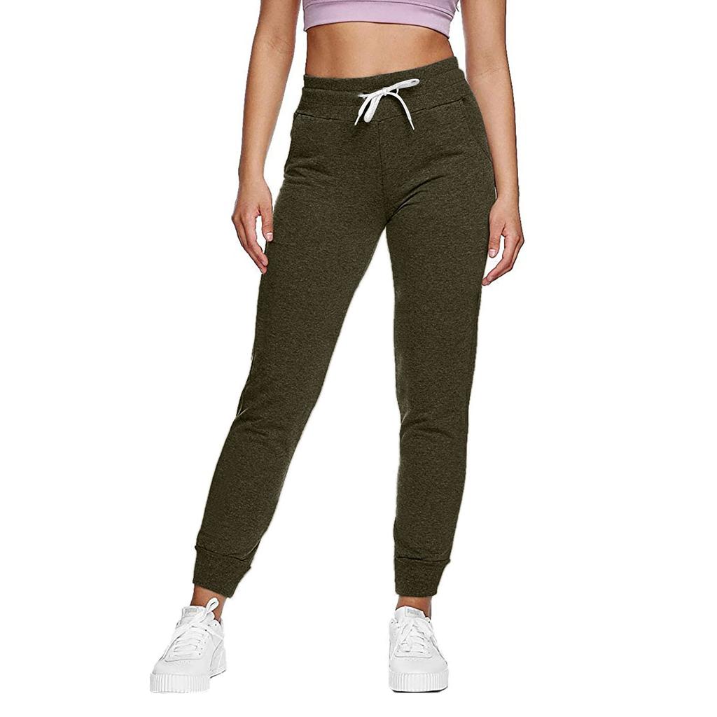Fashion Womens High Waist Fastening Solid Color Trousers Ladies Leisure Pants