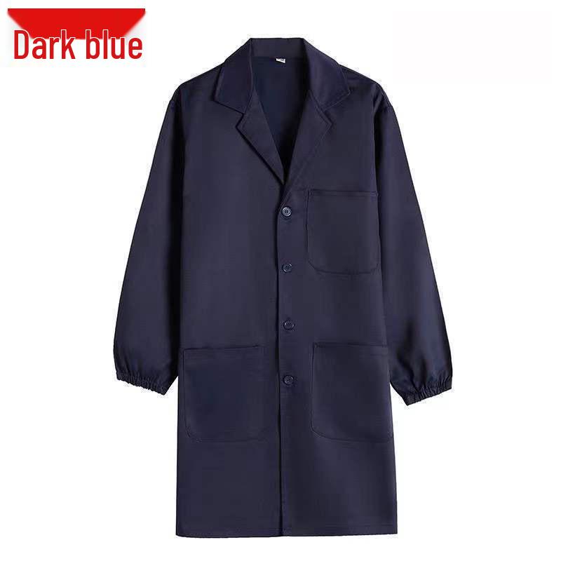 Smock de Trabalho Masculino de Manga Comprida à Prova de Pó - Azul