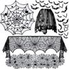 Cloth Halloween Door Curtains Table Flags Spider Web Tablecloth  Halloween