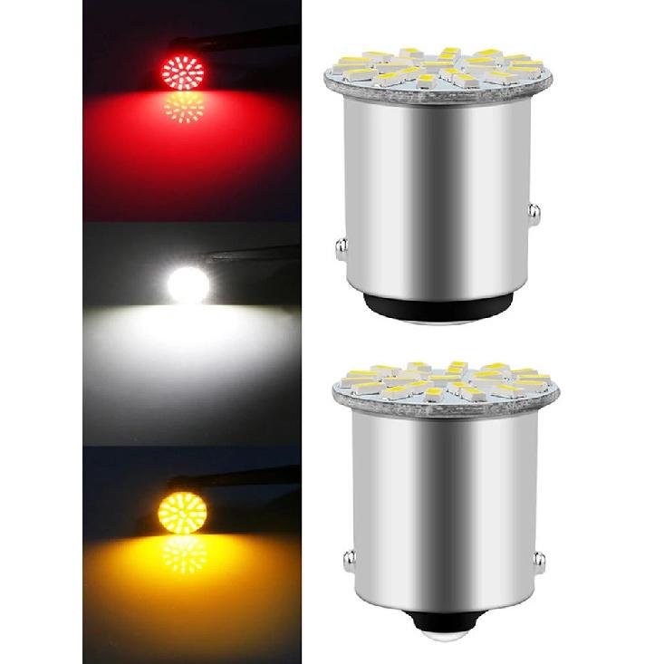 1/10 PCS LED Bulbs Turn Signal Lights 12V 7000K White Car Reverse Backup Parking Brake Lamps P21W 1156 BA15S 1157 BAY15D COB Dome Lights 6