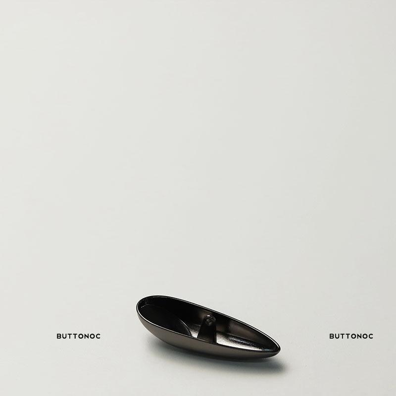 Xiaoxiang Minimalist Style Long Metal Button Double-Sided Nylon Fur Coat Tweed Jacket Decorative Button