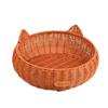 All-Season Washable Rattan Pet Bed: Durable, Cute Nest for Cats & Dogs