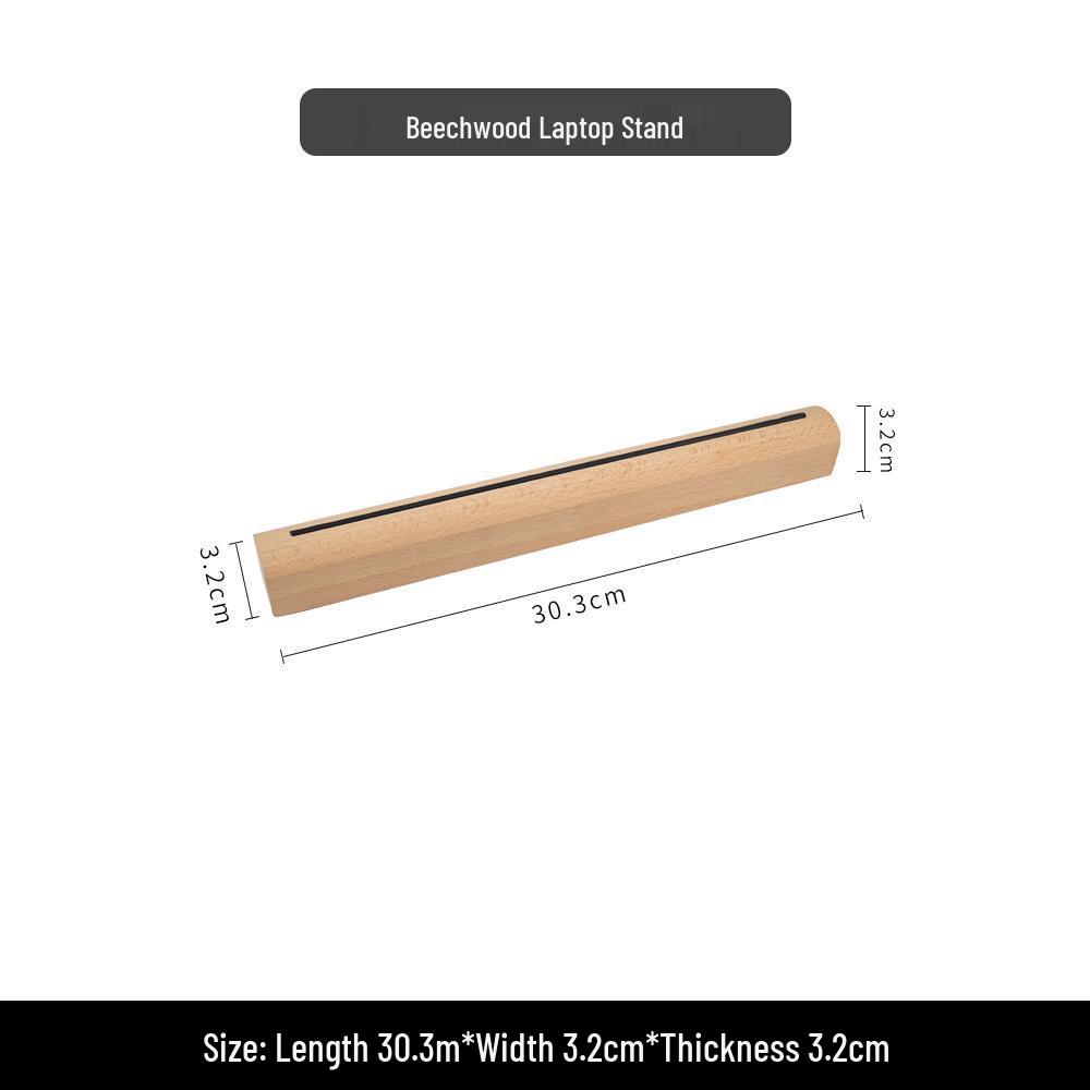 Walnut Wood Portable Laptop Stand with Cooling and Neck Protection